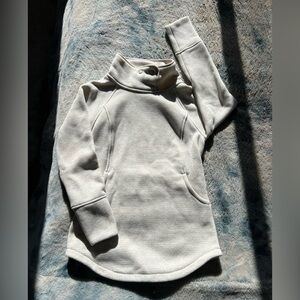 Prana cream colored pullover tunic fleece, xs